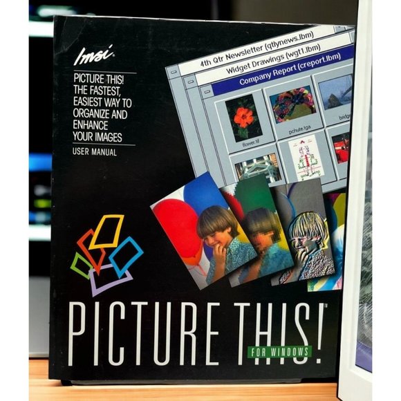 IMSI Picture This for Windows Users Manual Image Editor Paperback Book 1993 - Picture 1 of 9